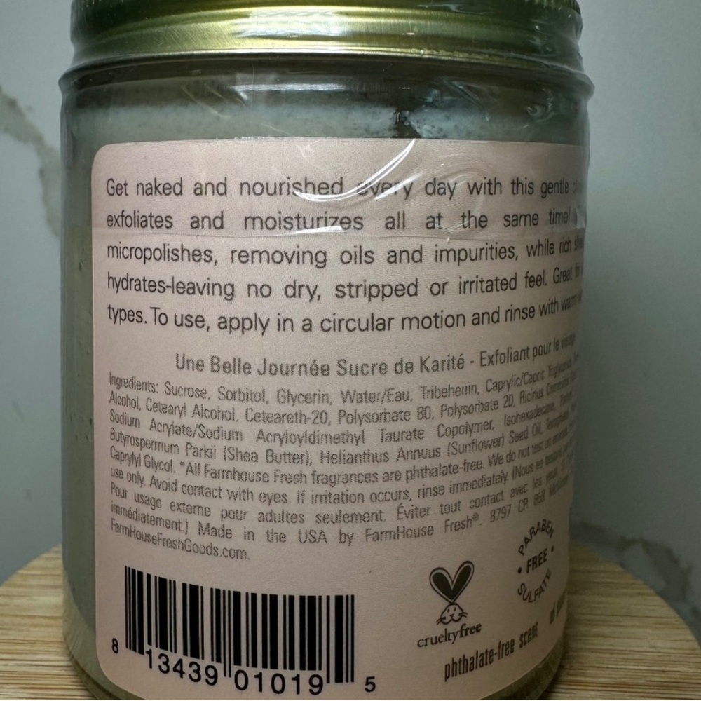 NWT - FarmHouse Fresh One Fine Day Shea Sugar Flawless Face Cleansing Polish 6oz - Picture 3 of 4